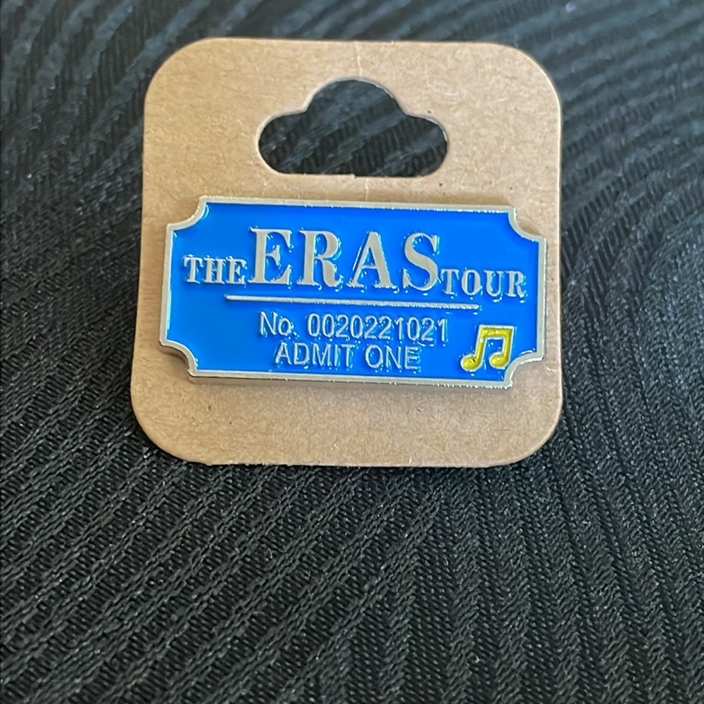 Taylor Swift Eras Tour Enamel Pin Ticket
